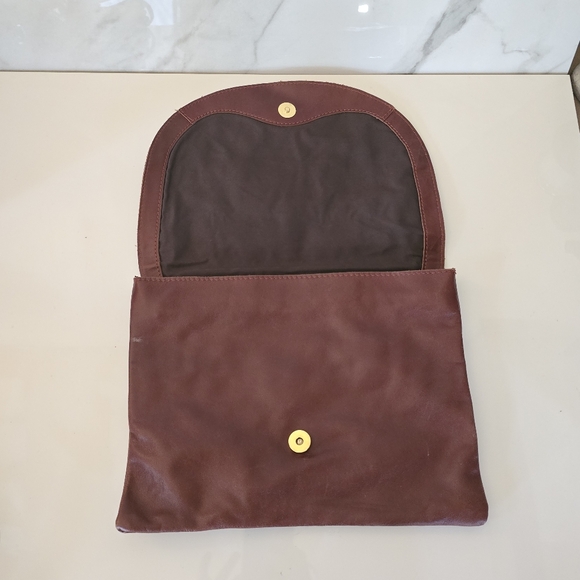 DEX LUX Large Leather Envelope purse - Picture 3 of 10